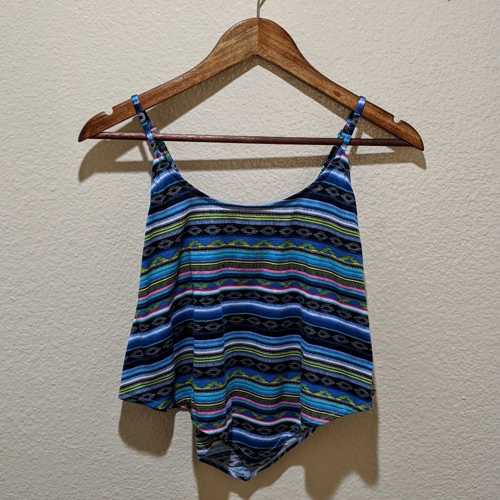 Raya Sun Aztec Print Crop Top